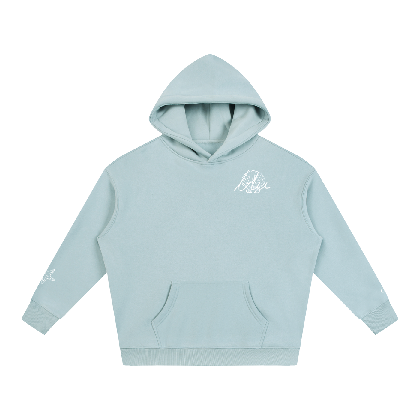 Beneath the Waves Oversize Fleeced Hoodie