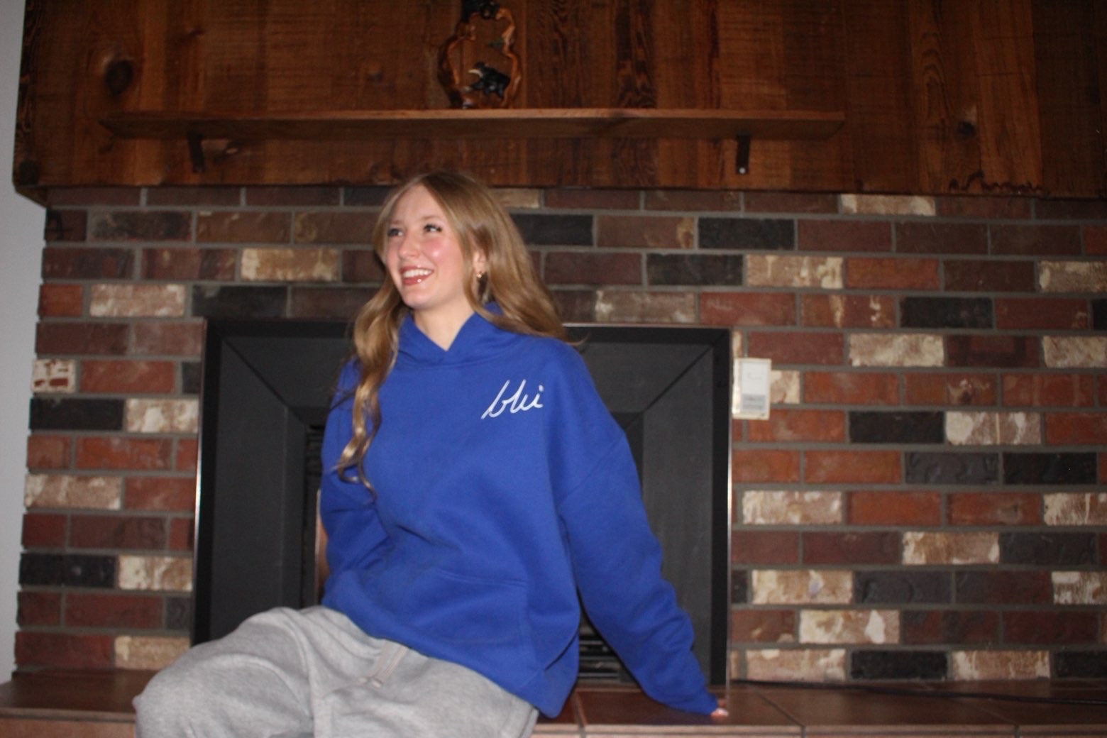 Deep Sky Oversize Fleeced Hoodie