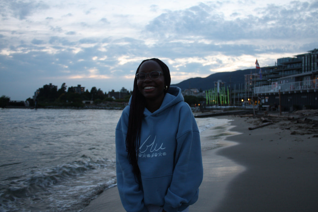 Along the Tides Oversize Fleeced Hoodie