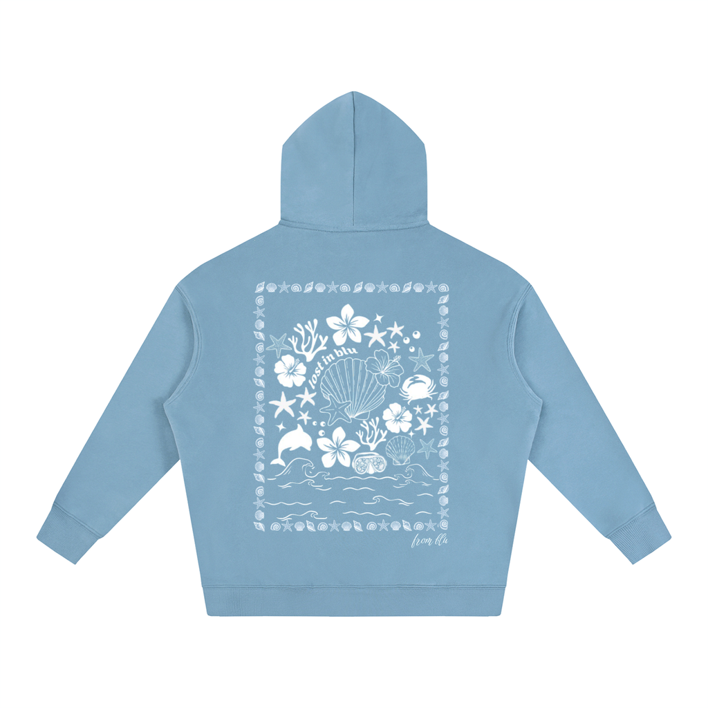 Along the Tides Oversize Fleeced Hoodie