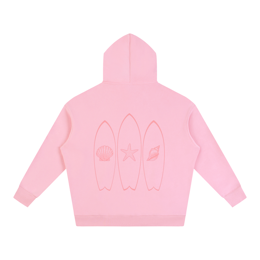 Under Pink Skies Oversize Fleeced Hoodie